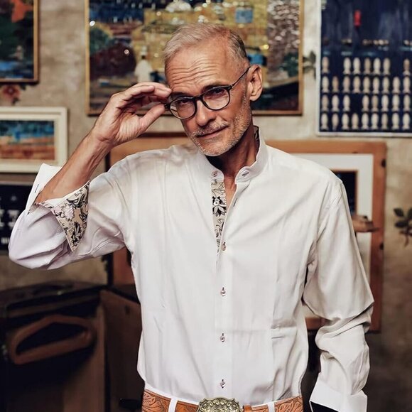 Western-PU-Leather-Belts for Men and Women Cowboy-Cowgirl Longhorn-Bull-Pattern- - Picture 7 of 8